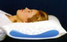 The Chiroflow Waterbased Pillow provides stable cervical support all night long.