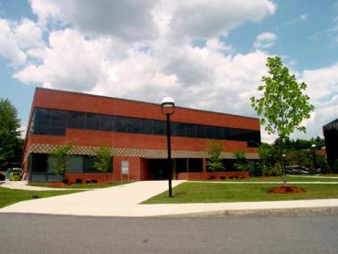 Front view of new office space designed in Billerica, MA