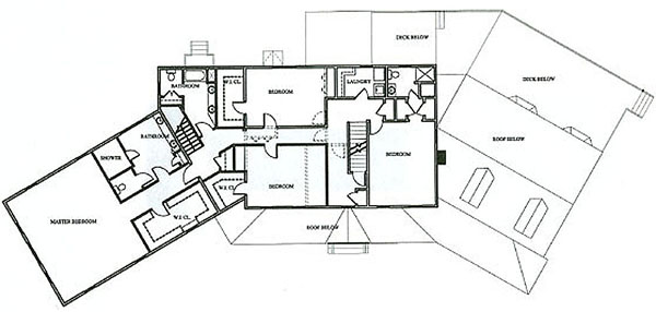 New second  floor plan of Chovanes residence in Billerica, MA