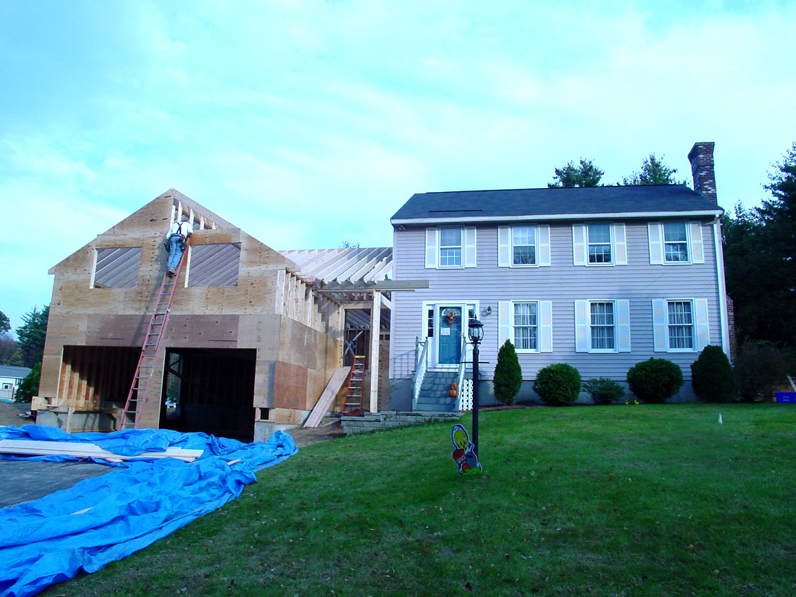 Construction of Cullen residence in Tewksbury, MA