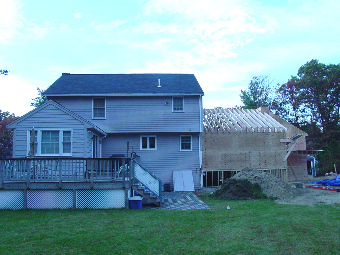 Construction of Cullen residence in Tewksbury, MA