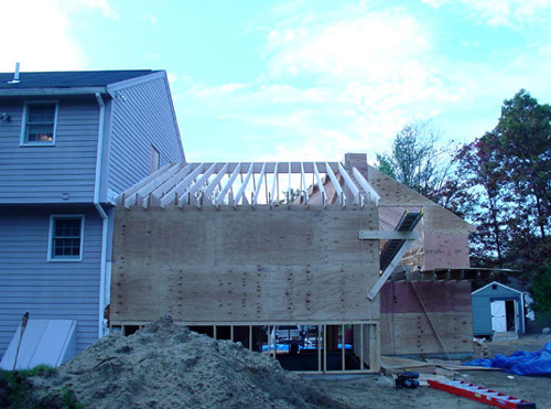 Construction of Cullen residence in Tewksbury, MA