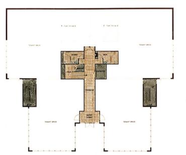 Firast floor plan for 54 Middlesex Turnpike office building