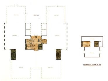 Second floor plan for office building at 54 Middlesex Turnpike