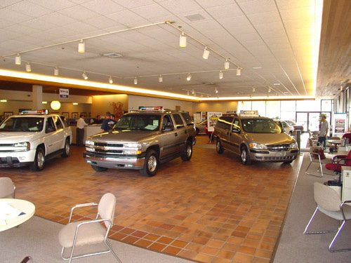 New interior showroom of Mirak Chevrolet