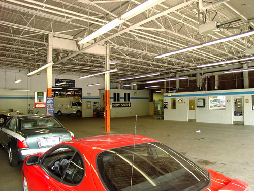 Interior of new service center for Mirak car dealership