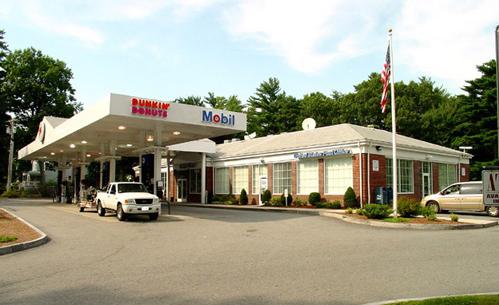 View of Mobil Gas Drive through