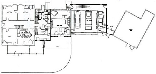 New first floor plan for Sintros residence in Chelmsford, MA