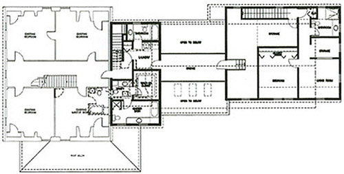 New second floor plan for Sintros residence in Chelmsford, MA