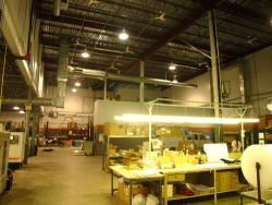 Interior view of machine shop expansion