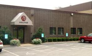 Main entrance to renovated WELFAB machine shop